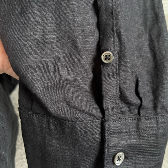 NWT James Perse Black Linen Dress 4 - Picture 6 of 9